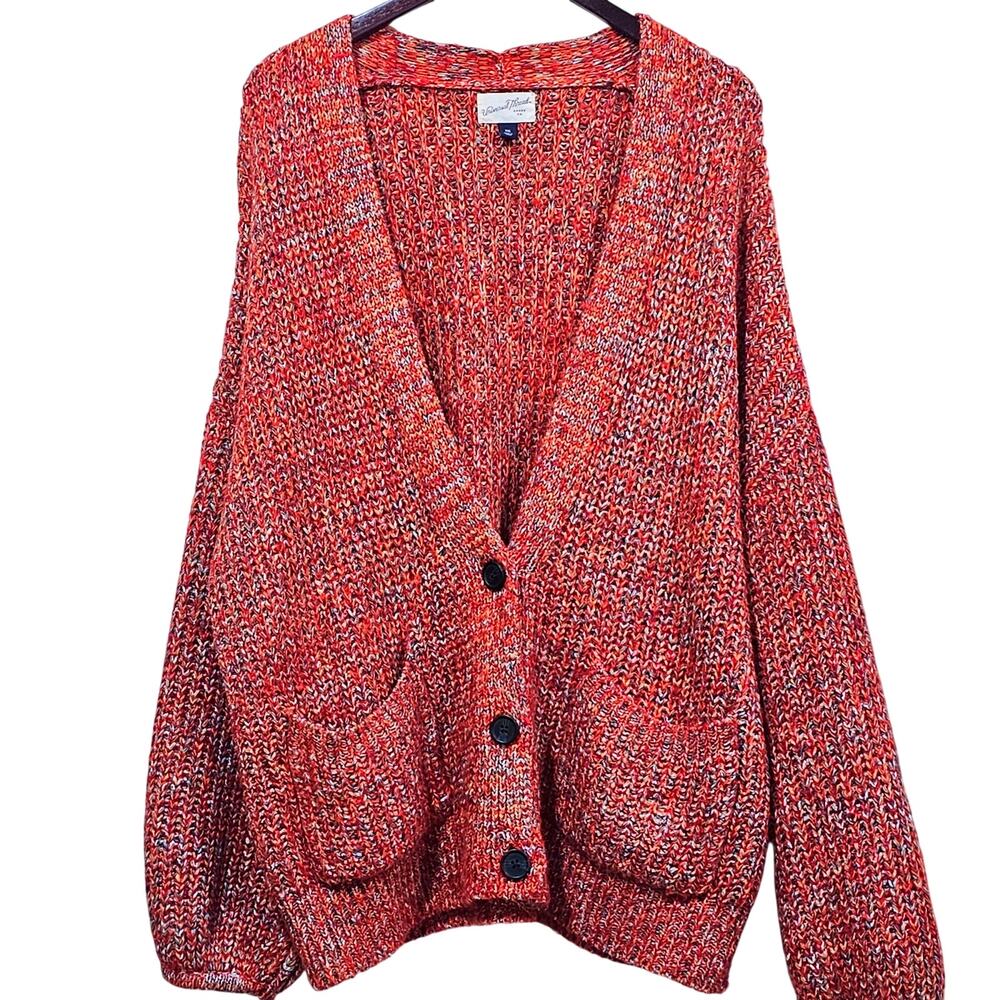 Universal Thread Marled Chunky Knit Cardigan XXL Oversized Button Front Sweater